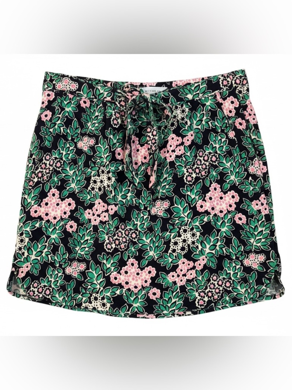 Draper James Floral Skirt with Pockets in Green, Pink & Navy